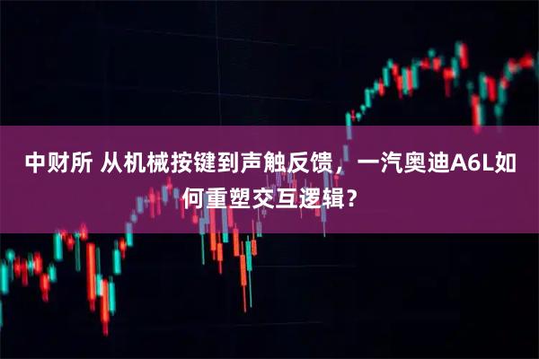 中财所 从机械按键到声触反馈，一汽奥迪A6L如何重塑交互逻辑？