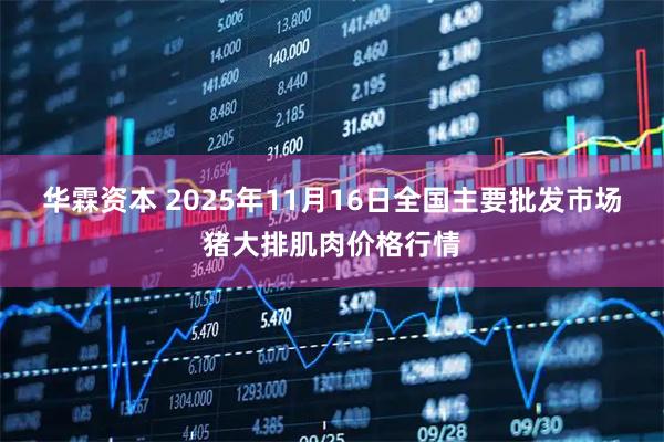 华霖资本 2025年11月16日全国主要批发市场猪大排肌肉价格行情